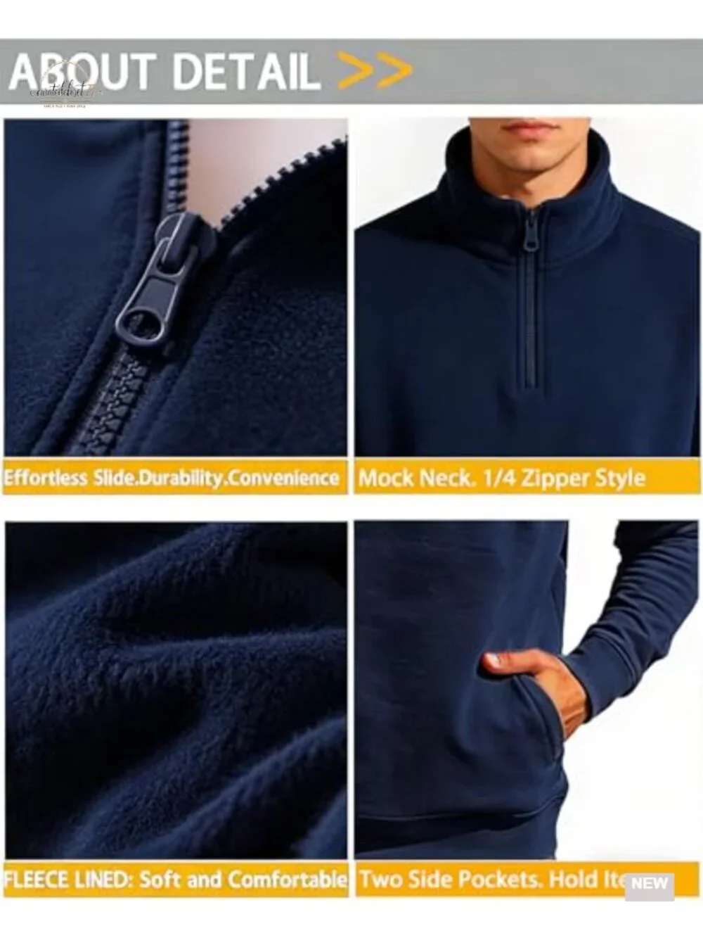 Mens Sweatsuit 2 Piece Set Quarter Zip Pullover Jogging Suit Athletic Outfit